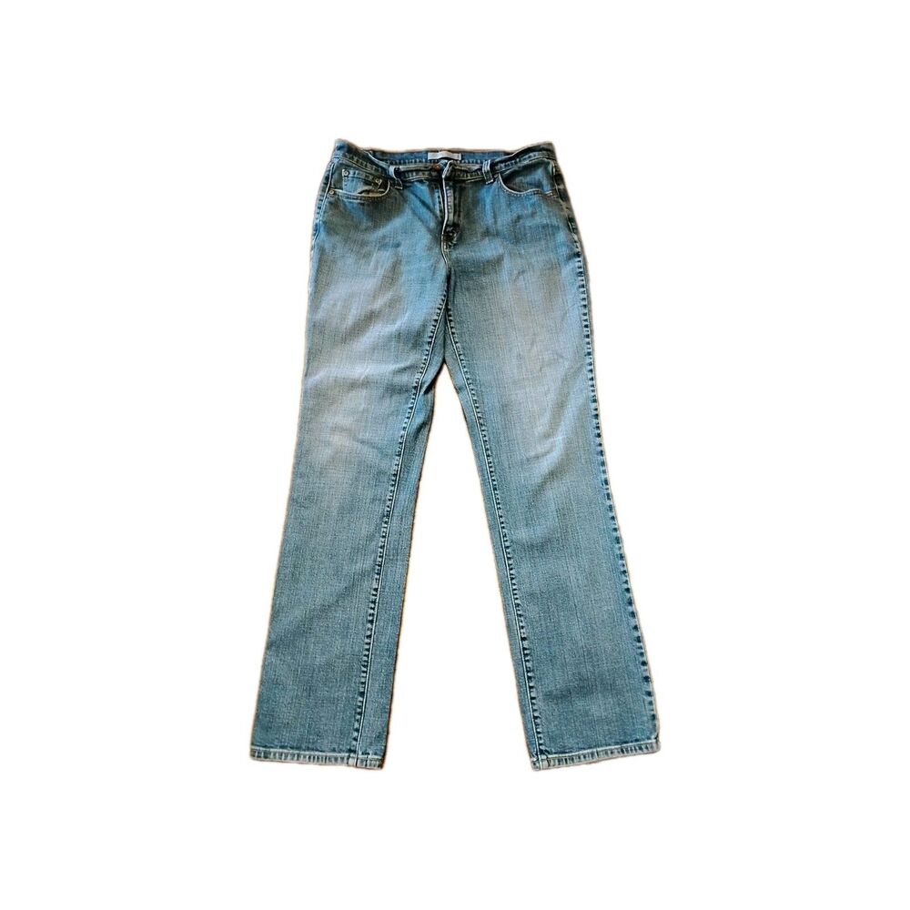 Levis Strauss 505 Women's Straight Leg Blue Denim Jeans  Size 14 L/C